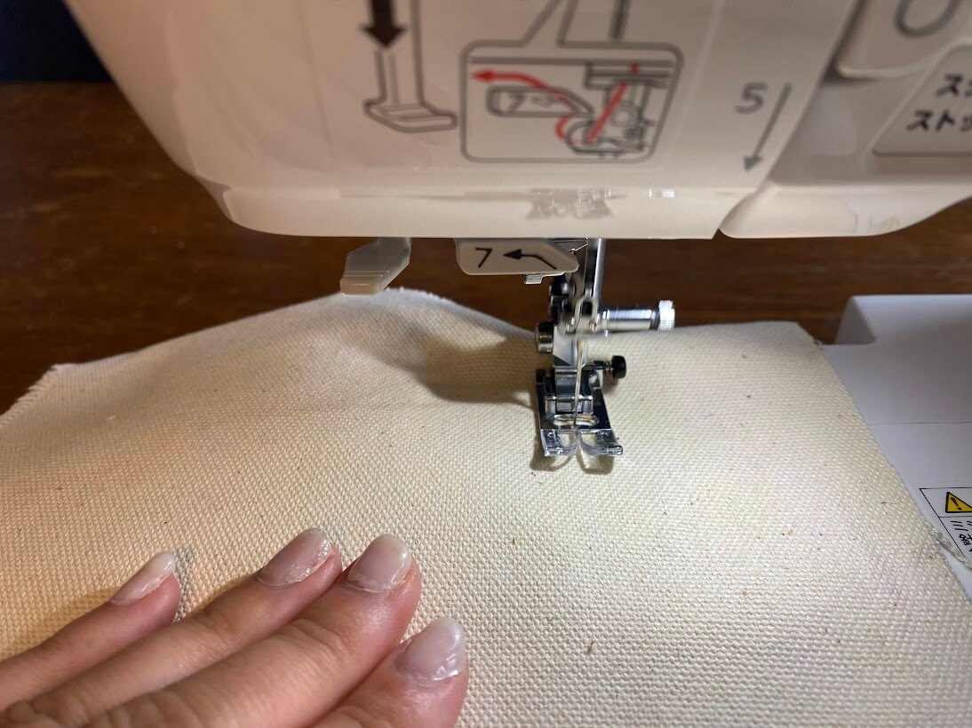 ジャノメミシンPE790Rで帆布を縫う