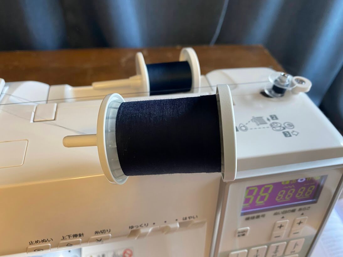 ジャノメミシンPE790Rで下糸を巻く