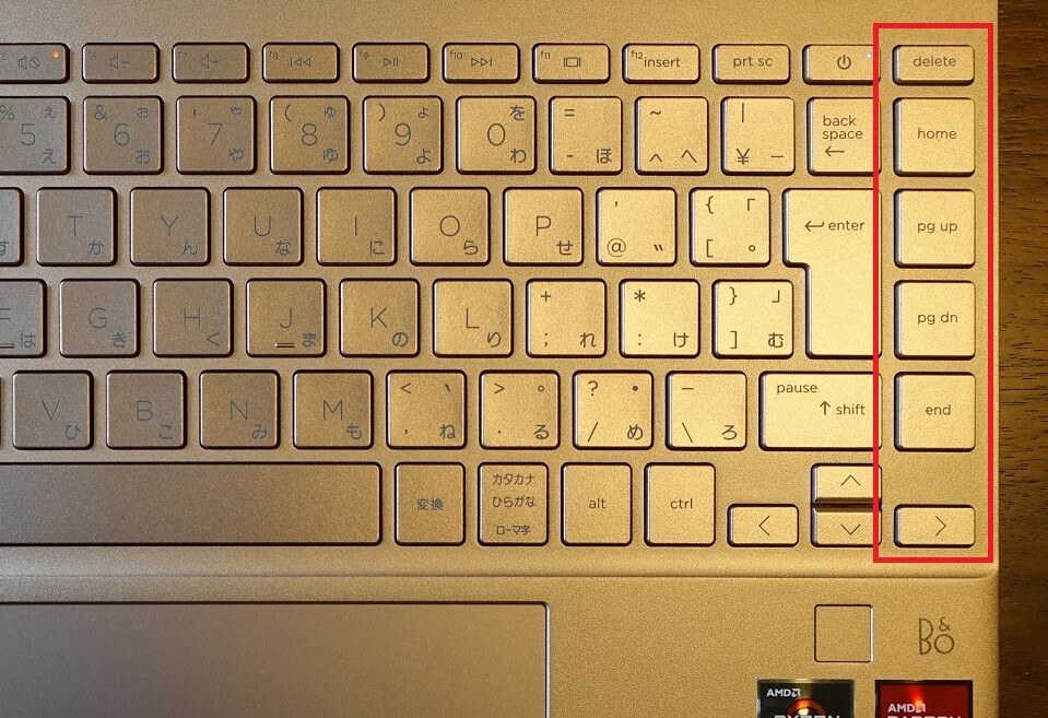 HP Pavilion Aero 13-be キーボード配列