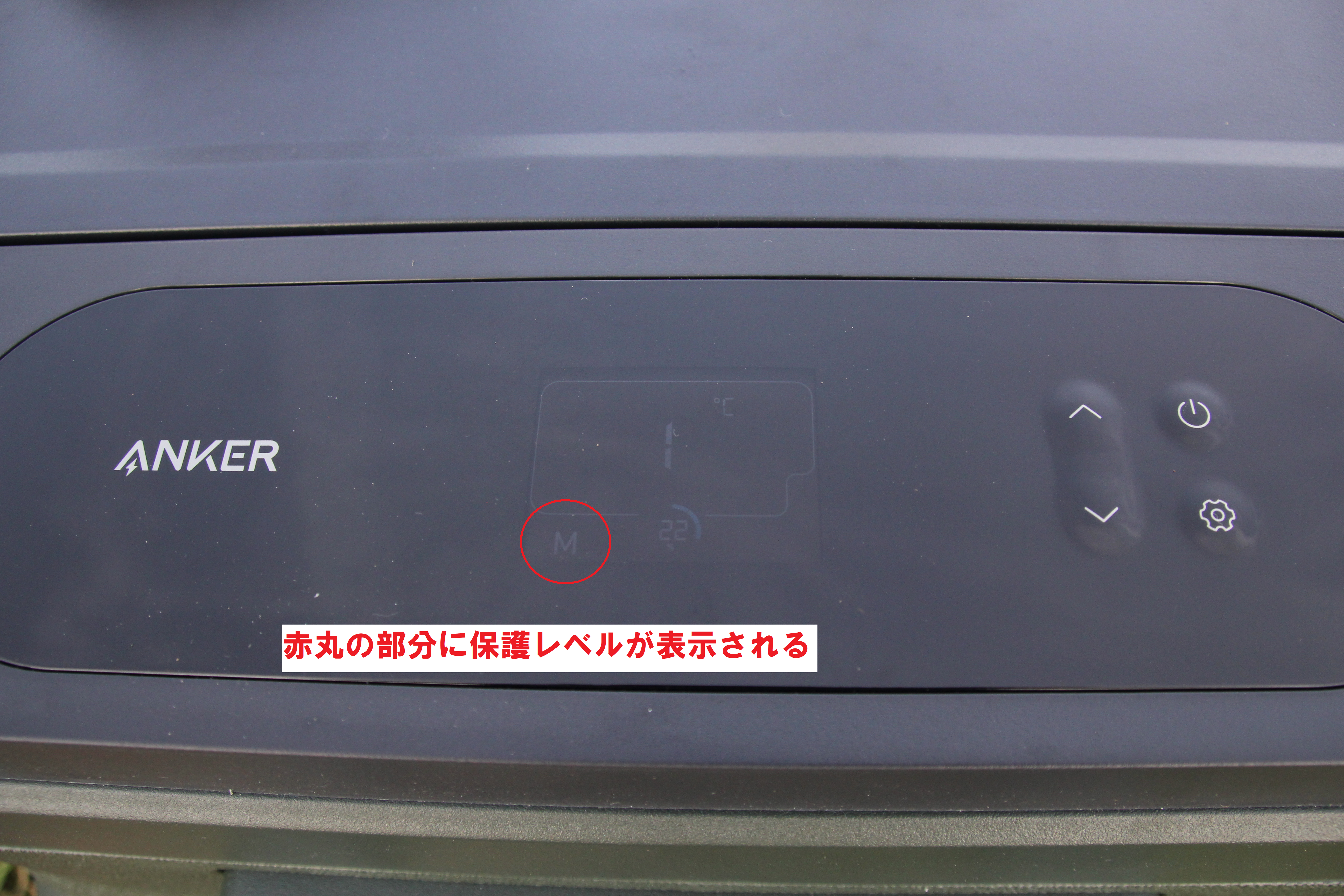 保護レベル表示