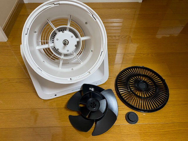 バルミューダ「GreenFan C2」本体レビュー 内部部品