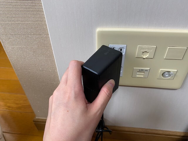 バルミューダ「GreenFan C2」使用レビュー コンセント