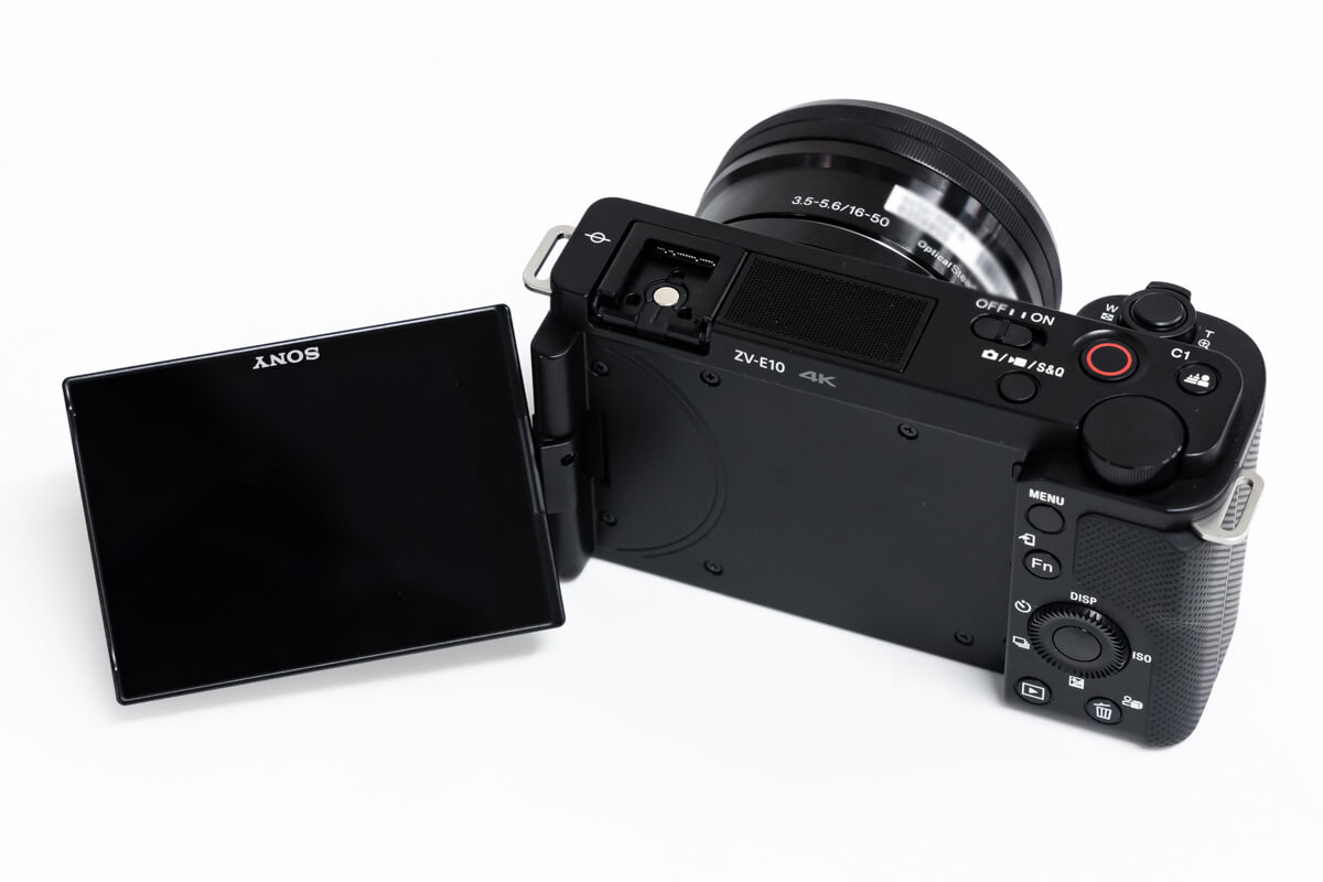 SONY VLOGCAM ZV-E10　バリアングルモニター
