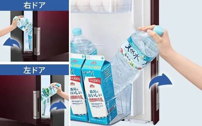 二人暮らしにおすすめの冷蔵庫 ドアの開閉方向