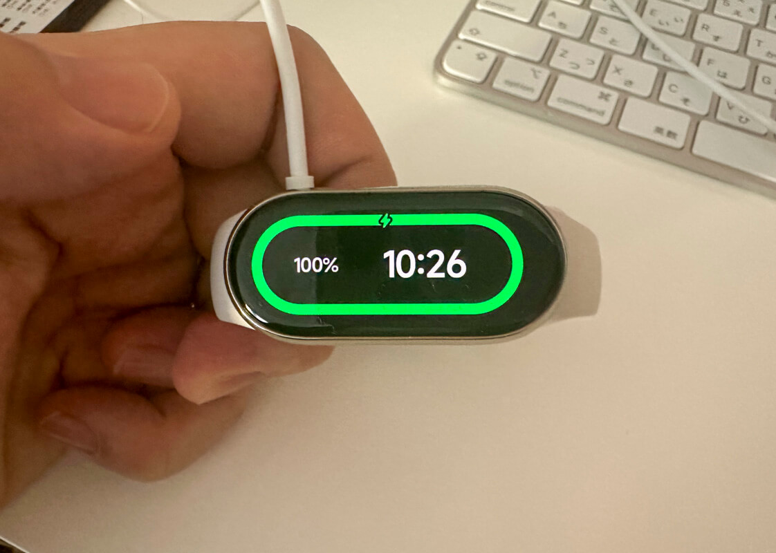 Xiaomi Smart Band 8の特徴4つ 特徴②｜急速充電に対応