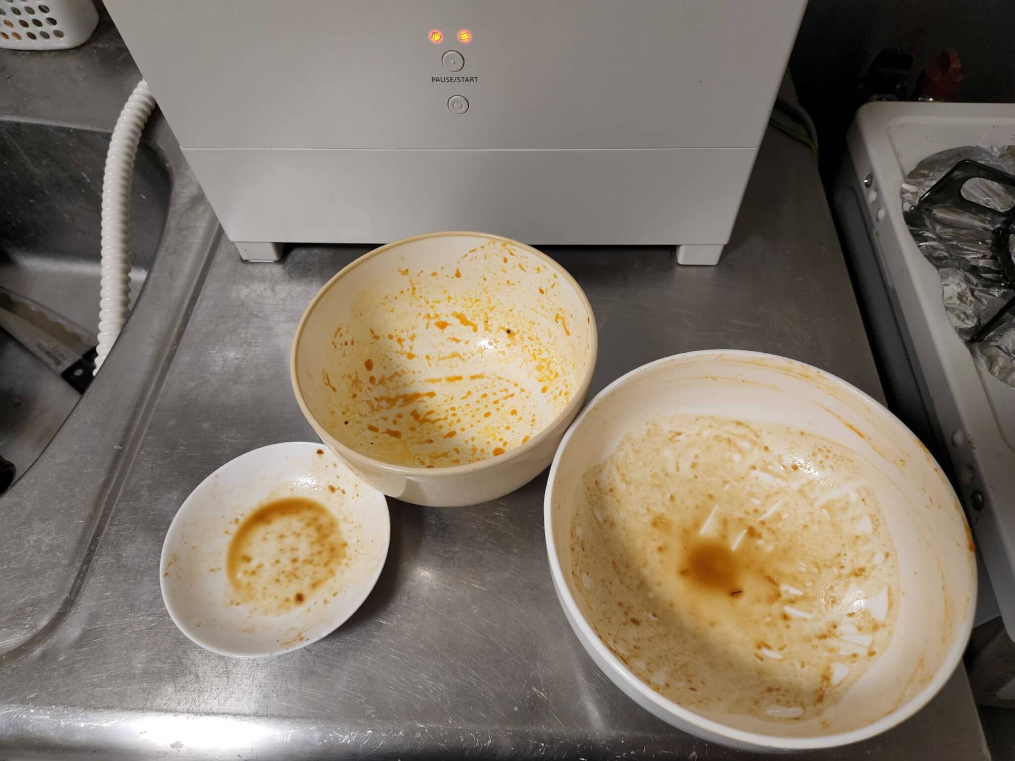 パナソニック「SOLOTA NP-TML1」を実際に使ってレビュー　食器を入れて清掃スタート