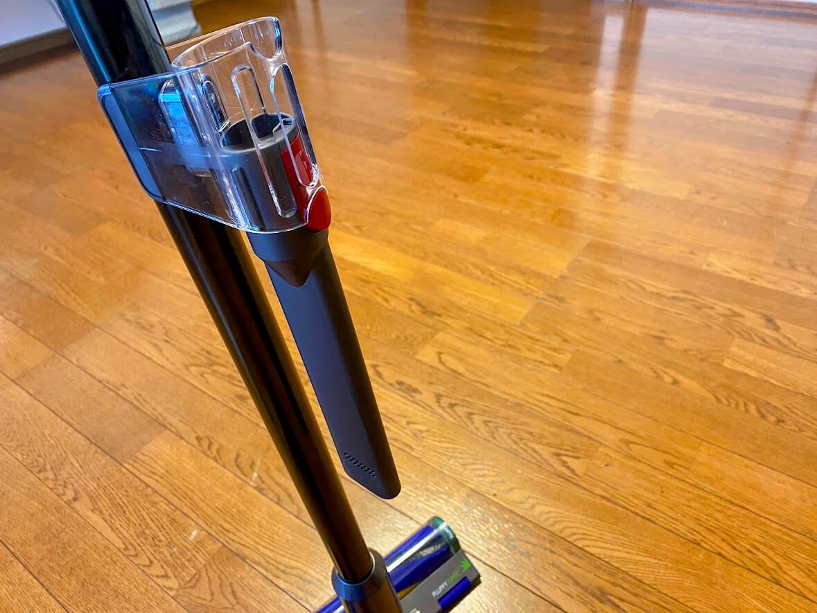 ダイソン V12s Detect Slim Submarineにクリップでパーツを取り付ける