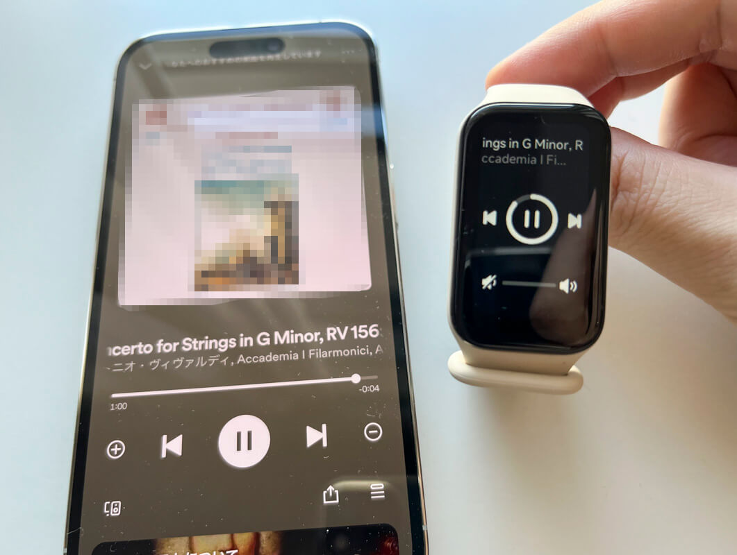 Redmi Smart Band 2を実際に使ってみた感想 ◯：スマホで流している音楽をコントロールできる