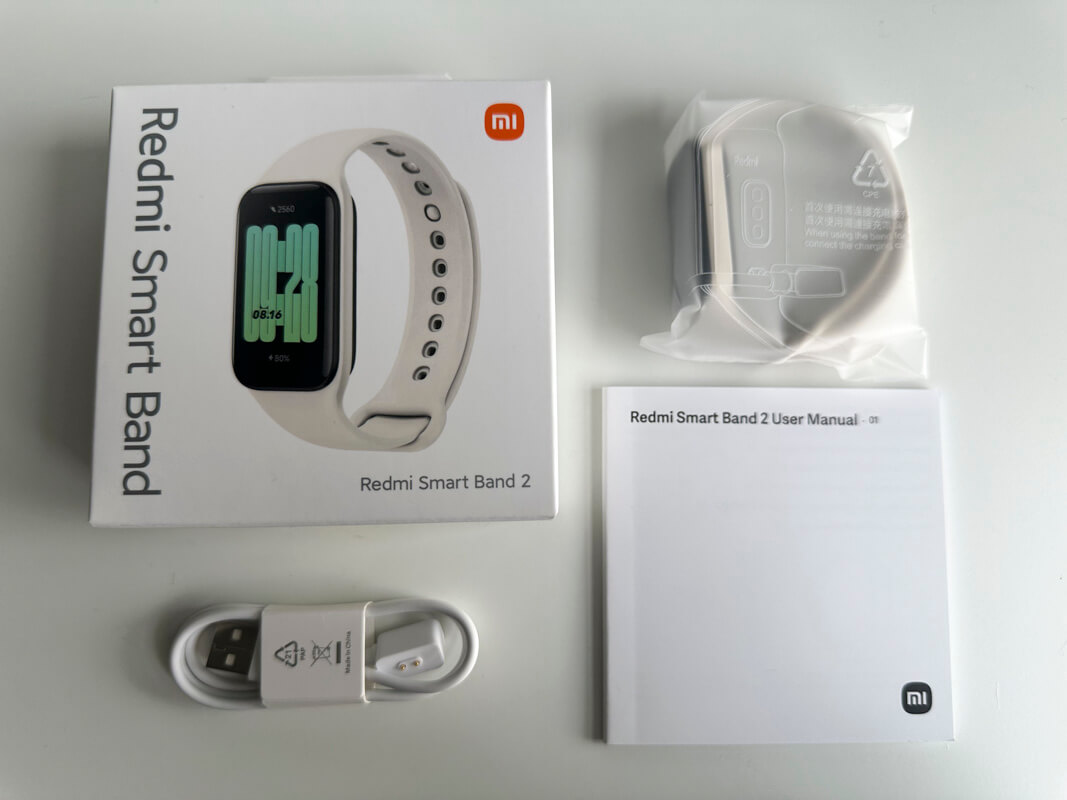 Redmi Smart Band 2の同梱物