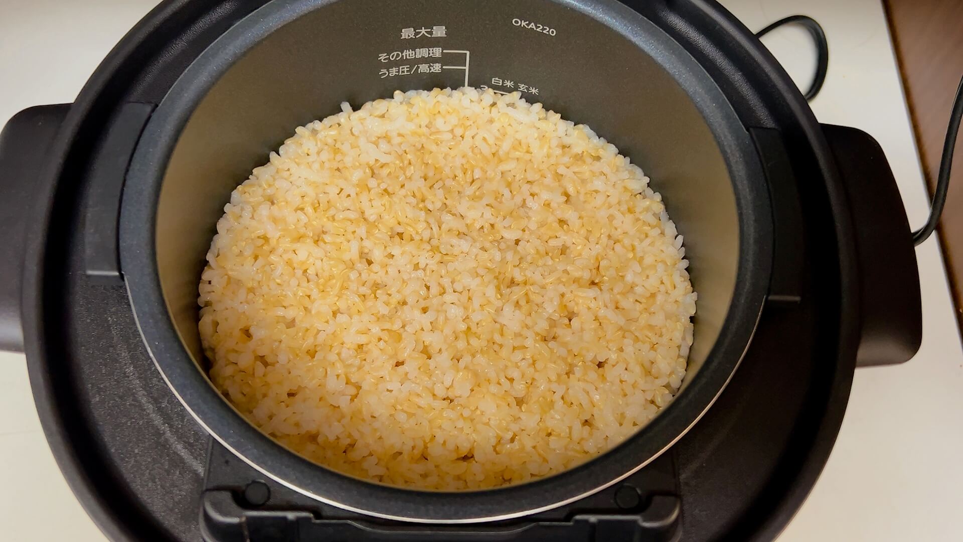 タイガーCOOKPOT クックポット COK-A220玄米炊き上がり