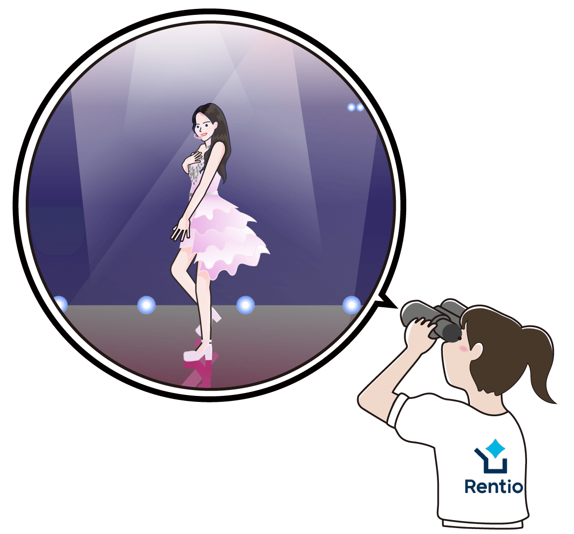 ZOZOマリンスタジアム センターステージを見た時の見え方