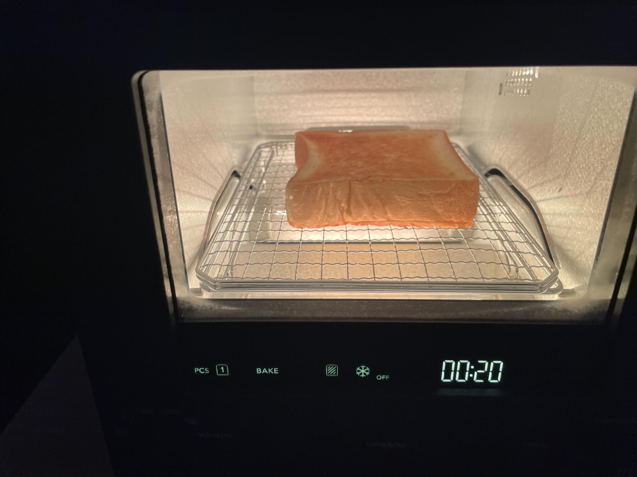 匠ブランジェトースター　トースター焼き途中