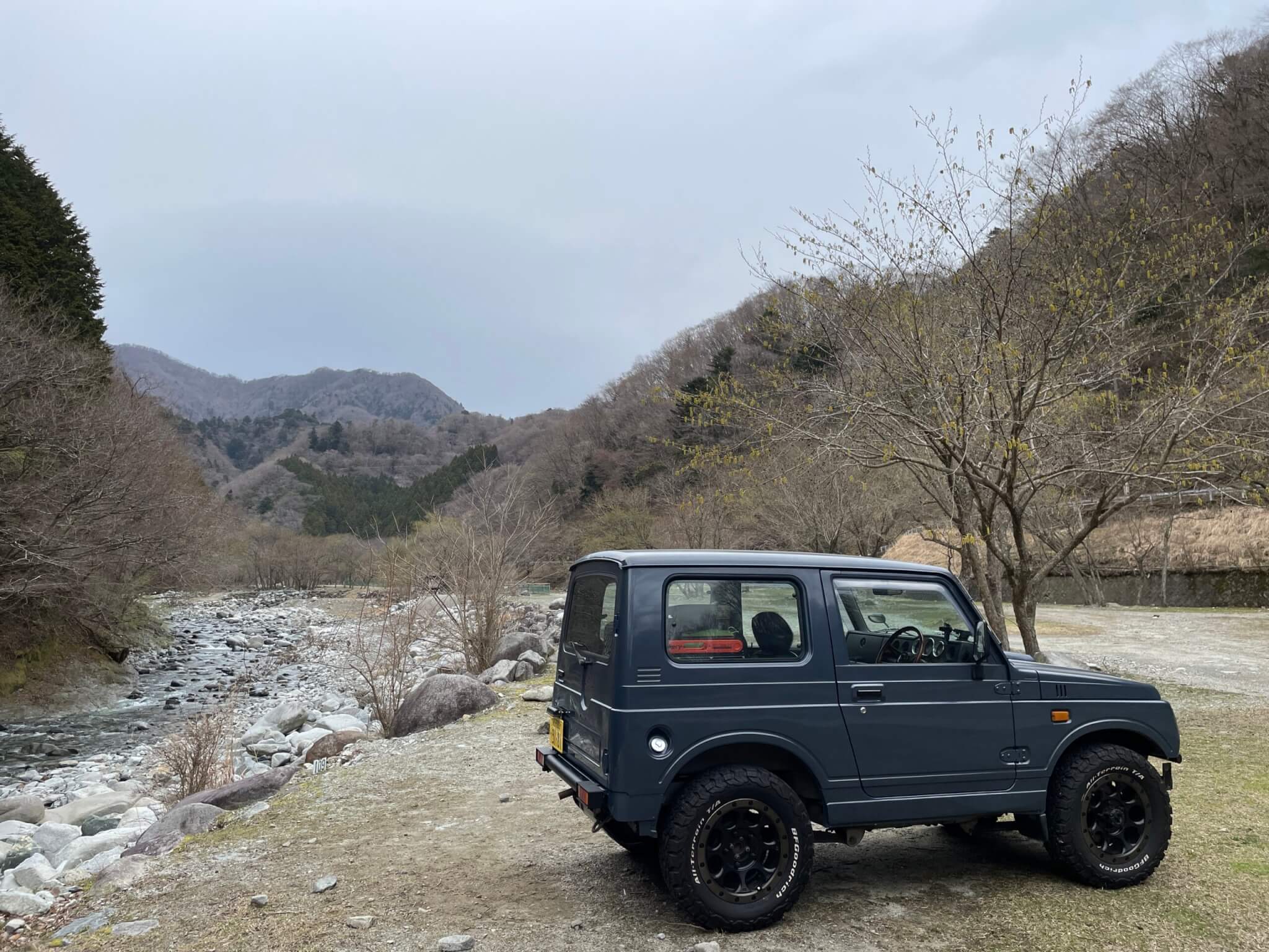 山間部のキャンプ場