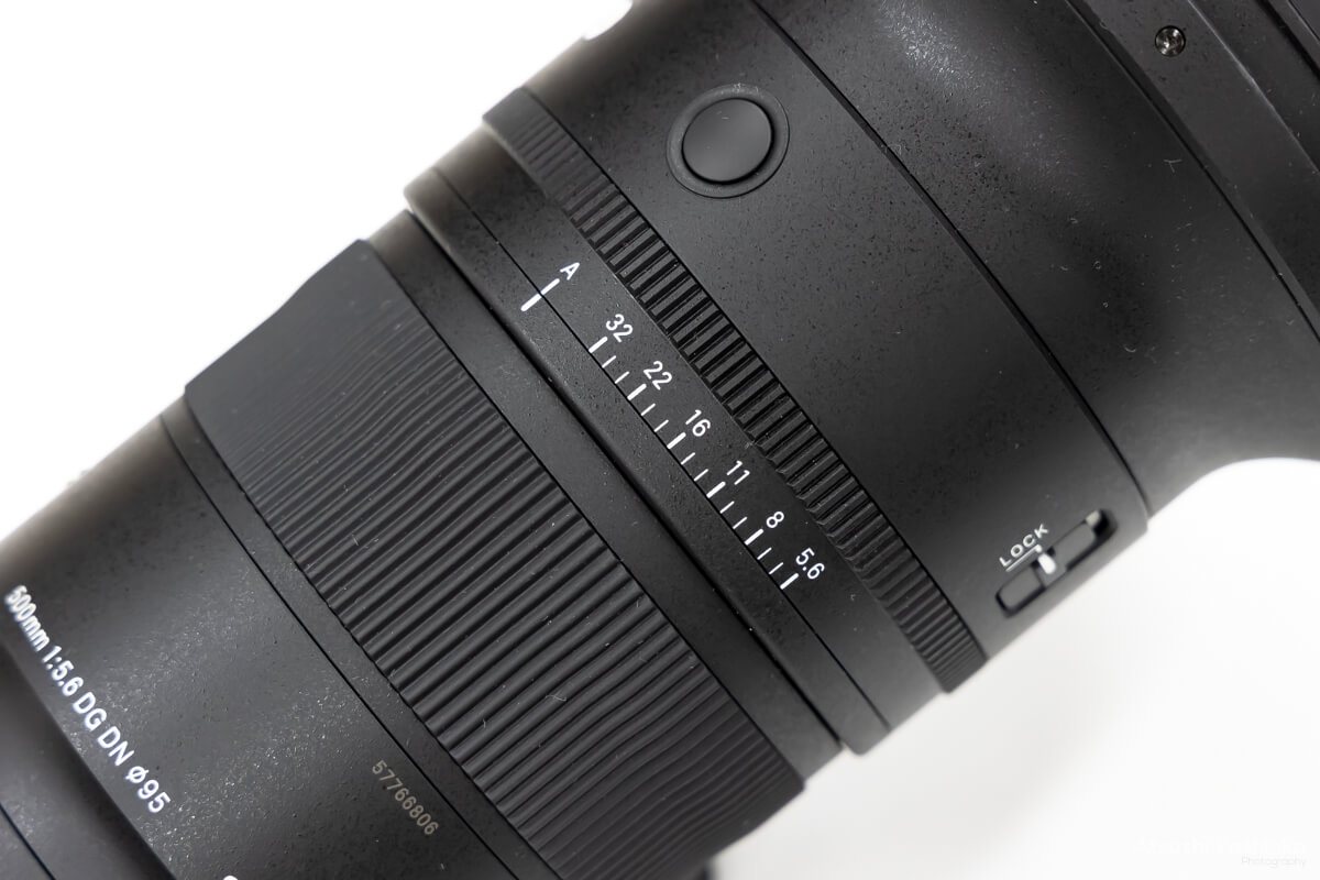 SIGMA 500mm F5.6 DG DN OS 絞りリング