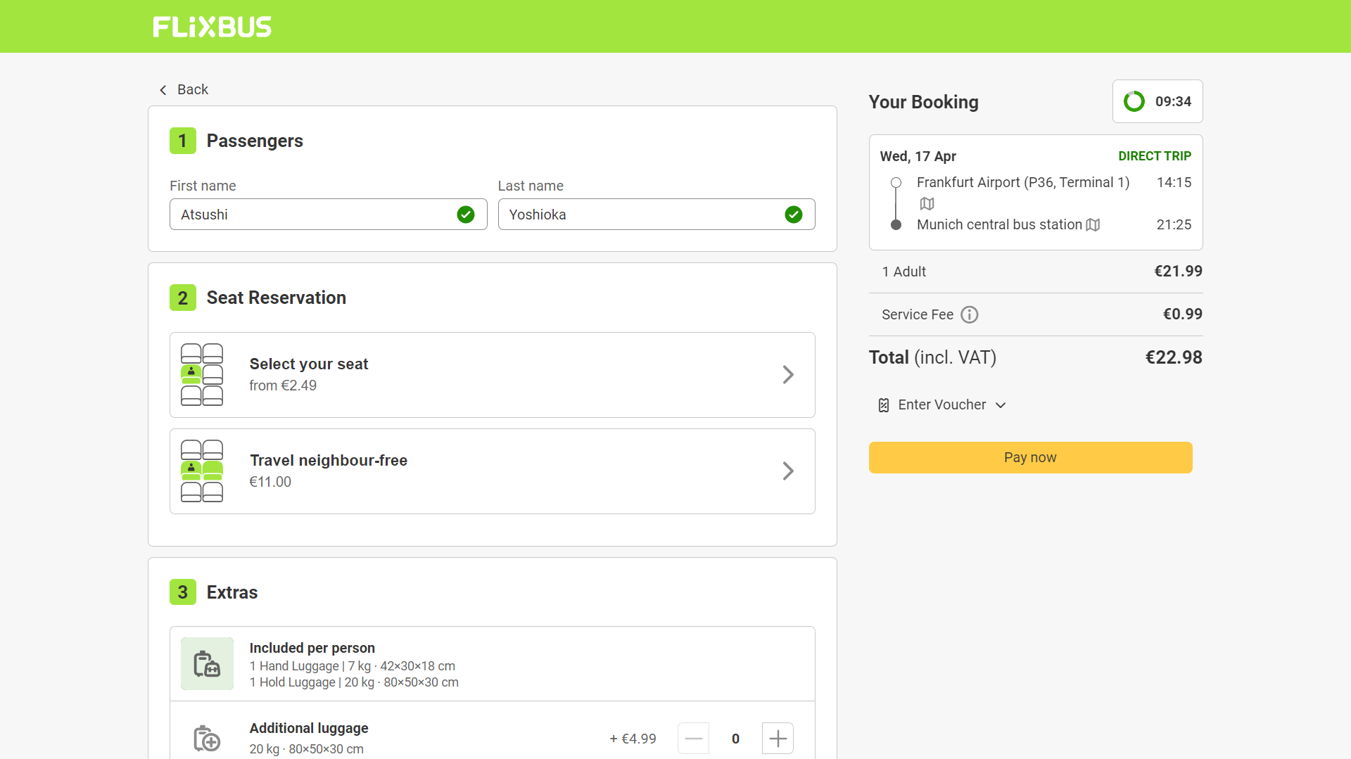 Flixbus 購入方法