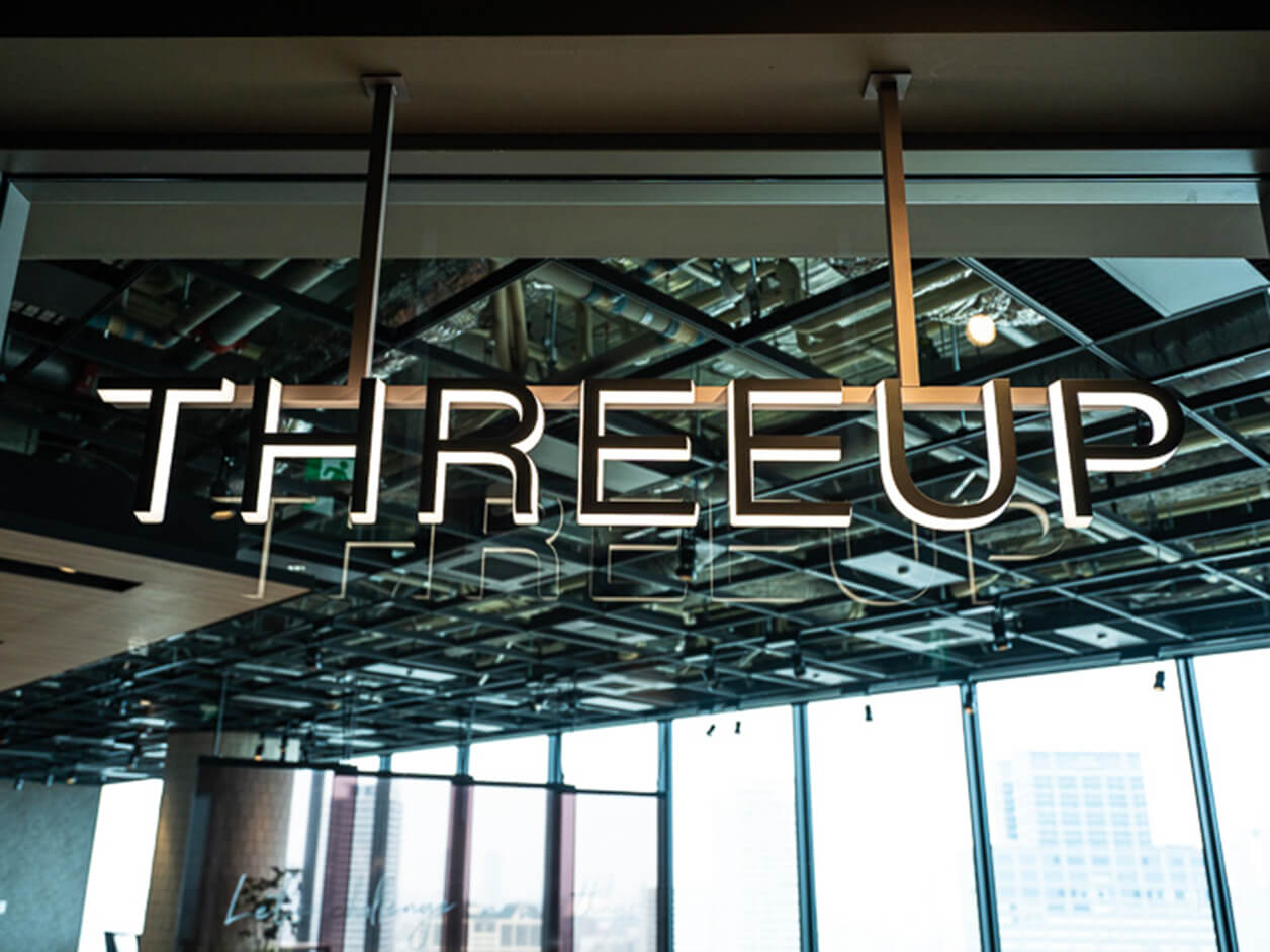 THREEUPのロゴ
