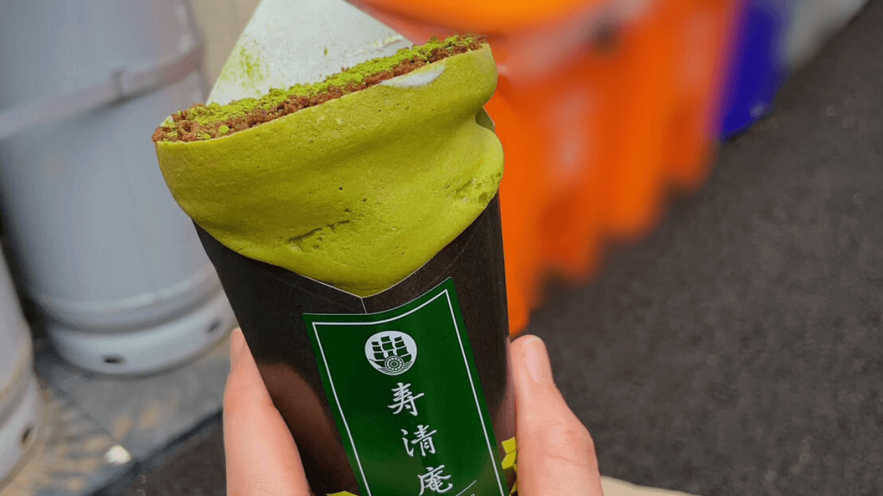 抹茶クレープ 寿清庵