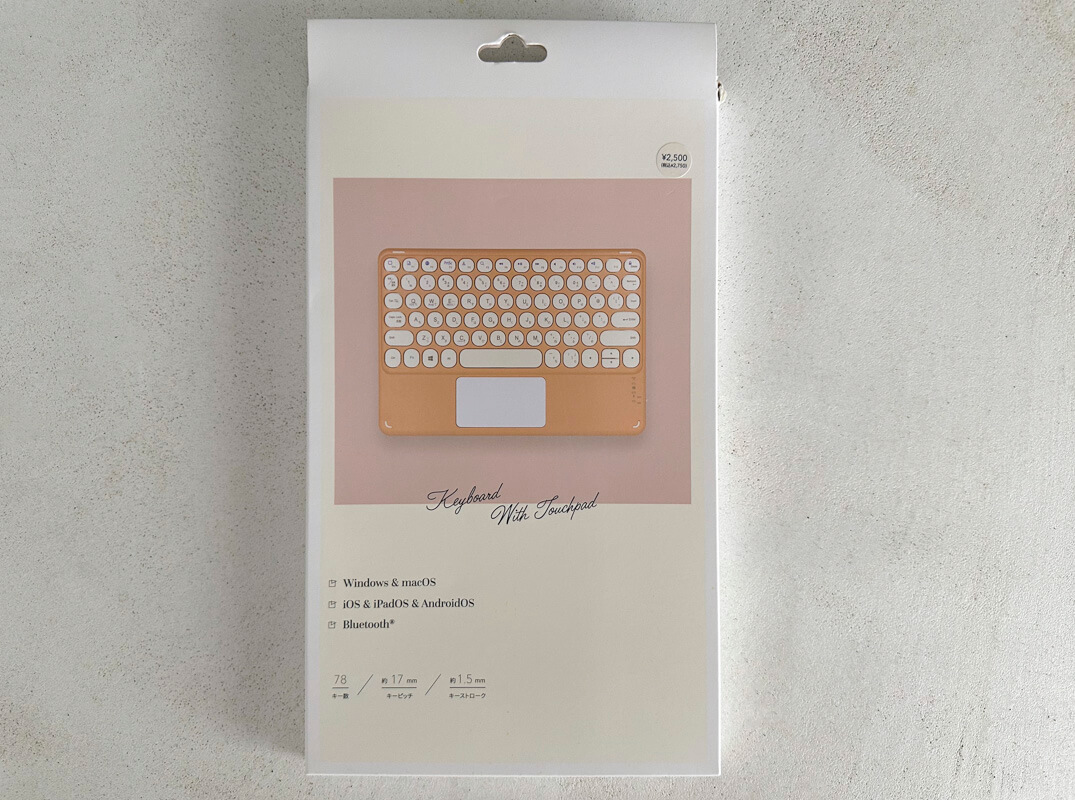 3COINS(コインズ) タッチパッド付きキーボードについて