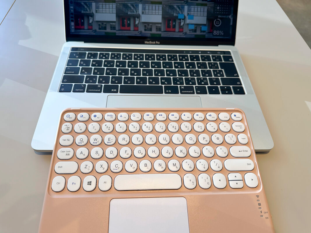 3COINS(コインズ) タッチパッド付きキーボードを実際に使ってみた感想