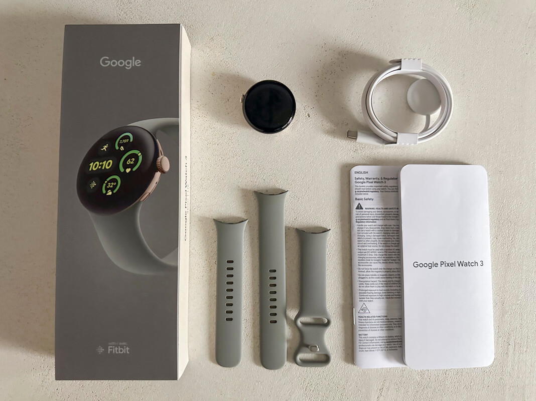 Google Pixel Watch 3の同梱物