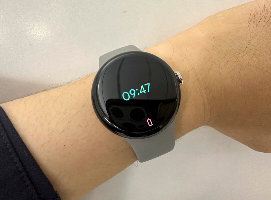 Google Pixel Watch 3を実際に使ってみた感想 ◯ ：使い方によって24時間以上は持つバッテリー量で、急速充電が便利！