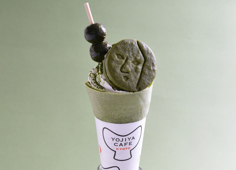 【抹茶クレープ】よーじやカフェ 嵯峨野嵐山店