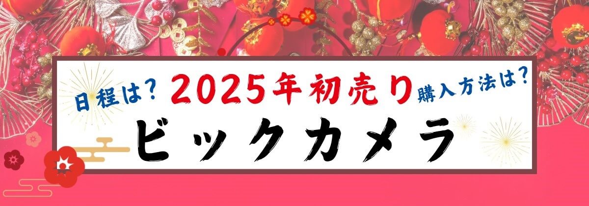 ビックカメラ初売り2025_日程・購入方法