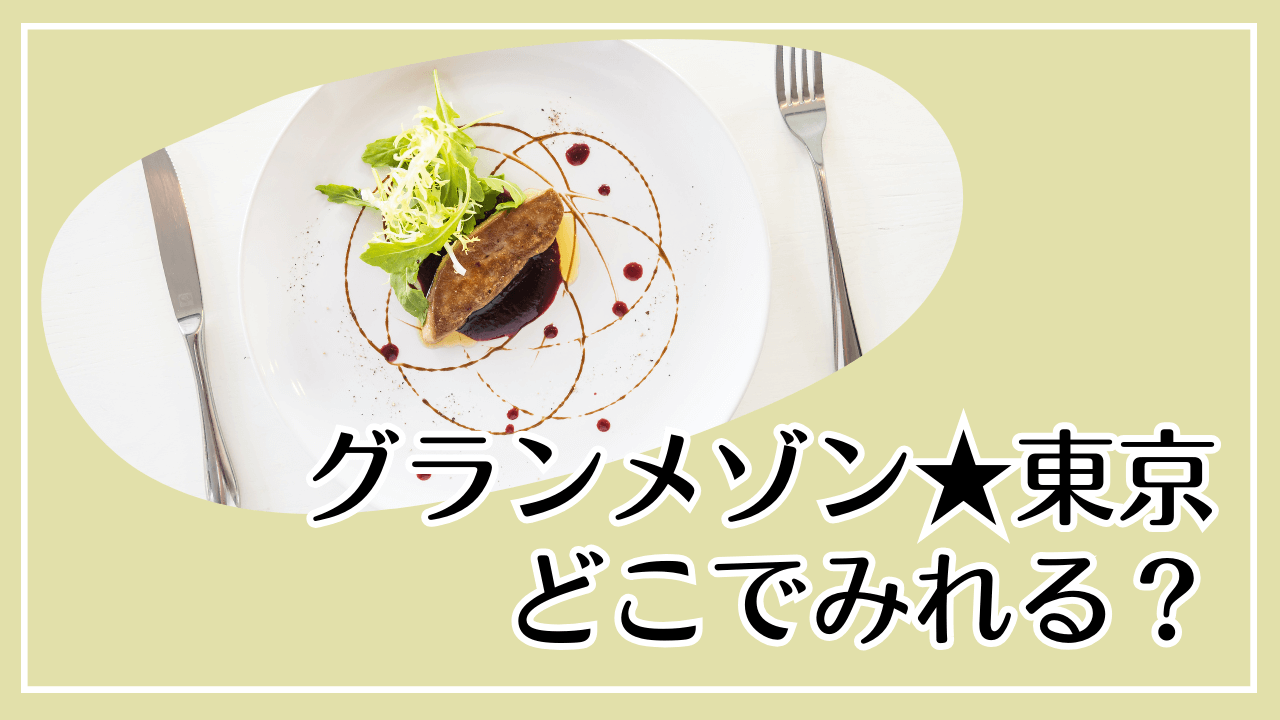 「グランメゾン東京」はどこで見れる？