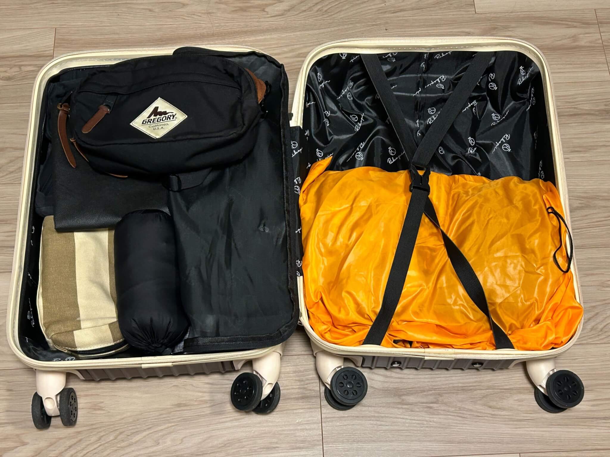 韓国旅行　荷物