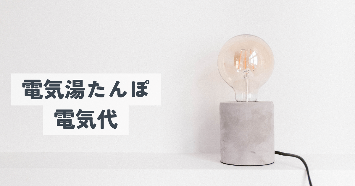 電気湯たんぽの電気代