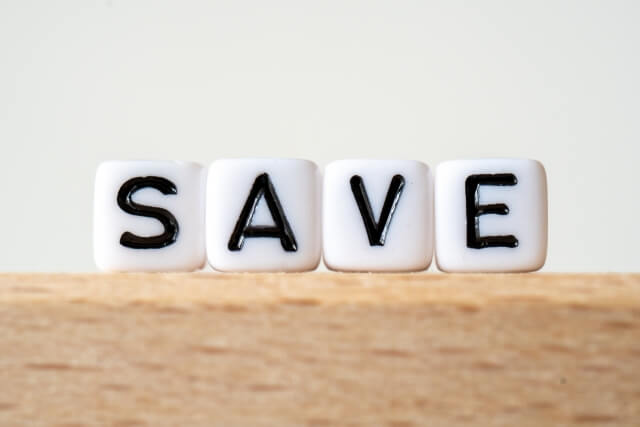 SAVEの文字